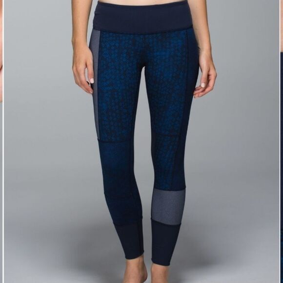 Lululemon Sashiko patchwork wunder under pants Size 4! - Picture 5 of 13